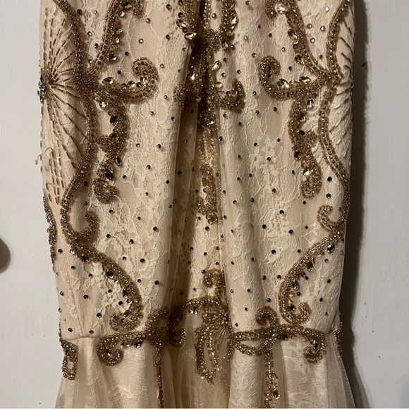 NWT Social Apparel Fiesta Sequined Gown Maxi Size XS - Picture 8 of 14